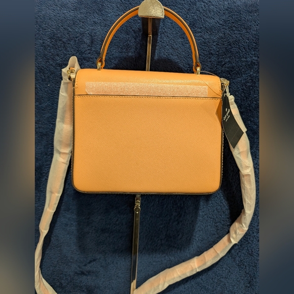 Kate Spade Saffiano Leather Reegan, Orange Cream, 7.5x6x3", retail $379, NWT - Picture 3 of 9